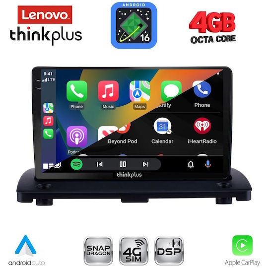 Lenovo Car Audio System for Volvo XC 90 2002-2014 Bluetooth USB WiFi GPS Apple CarPlay Android Auto with 9" Touch Screen