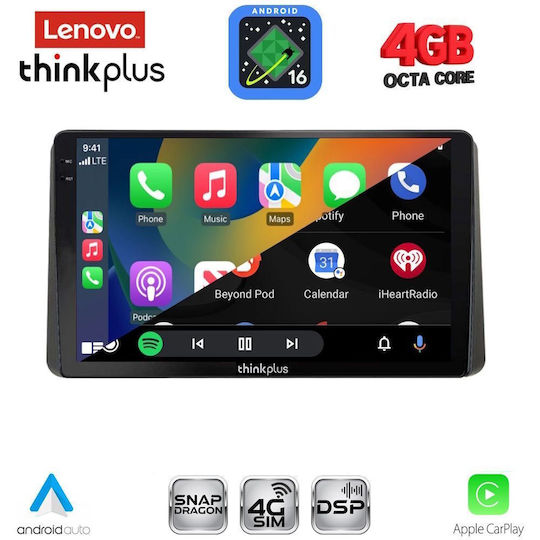 Lenovo Car Audio System for Kia Sportage 2021 Bluetooth USB WiFi GPS Apple CarPlay Android Auto with 10" Touch Screen