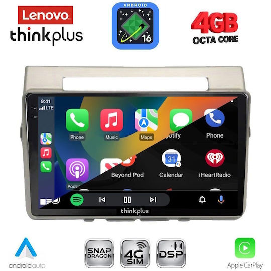 Lenovo Car Audio System for Toyota Corolla Verso 2004-2009 Bluetooth USB WiFi GPS Apple CarPlay Android Auto with 9" Touch Screen