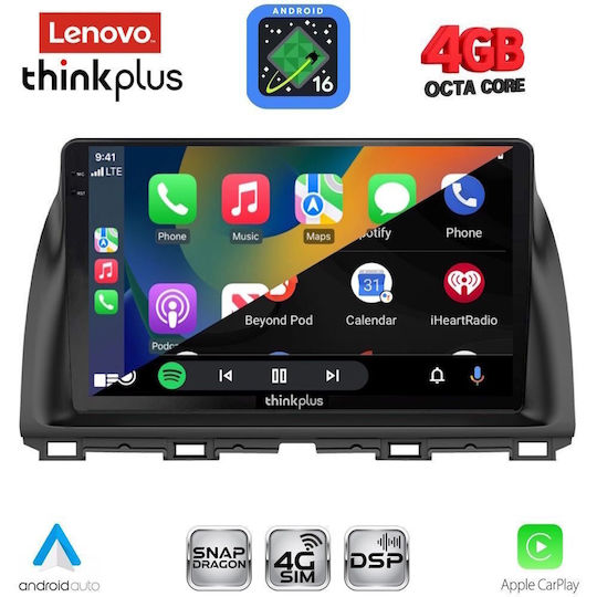 Lenovo Car Audio System for Mazda CX-5 2013-2017 Bluetooth USB WiFi GPS Apple CarPlay Android Auto with 10" Touch Screen