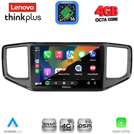 Lenovo Car Audio System for Volkswagen Amarok 2017-2022 (Bluetooth/USB/WiFi/GPS/Apple CarPlay/Android Auto) with 9" Touch Screen