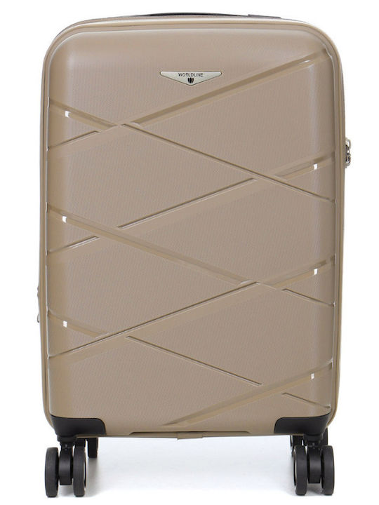 WORLDLINE Valiză de Călătorie de Cabină Dură Culoare Șampanie Înălțime 55 cm