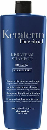 Fanola Keraterm Shampoos Glättung für Frizzy Haare 1000ml