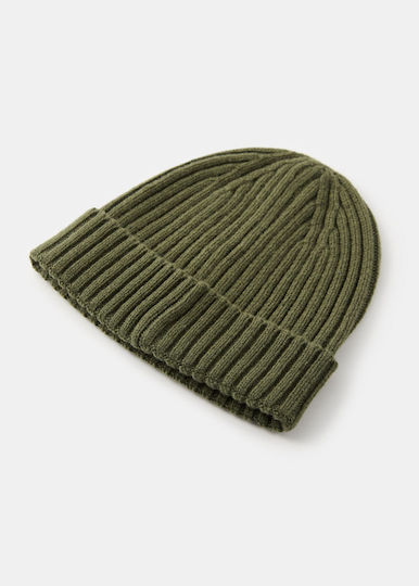 Beanie Unisex Knitted Beanie in Khaki Colour