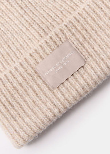 Beanie Unisex Knitted Beanie in Beige Colour