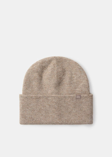 Unisex Beanie Strickmütze in Braun Farbe
