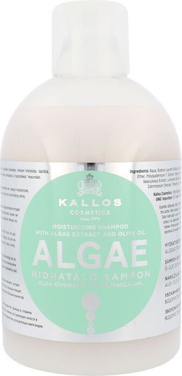 Kallos Algae Moisturizing Shampoos Reconstruction/Nourishment & Hydration for All Hair Types 1000ml