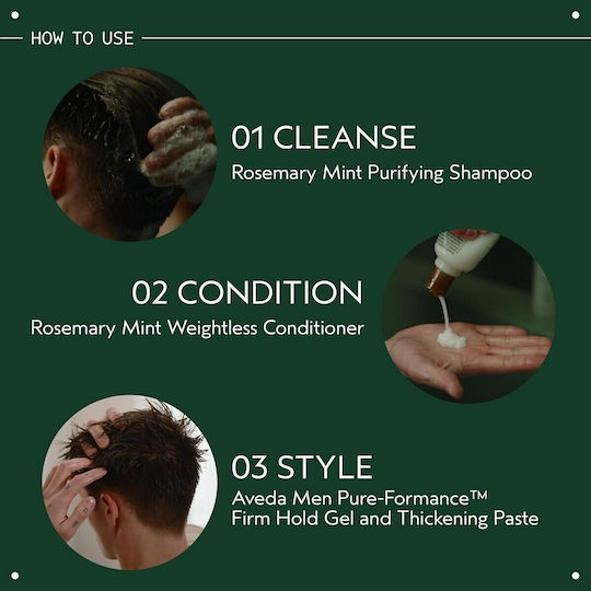 Aveda Rosemary Mint Shampoos Reconstruction/Nourishment & Hydration for All Hair Types 50ml