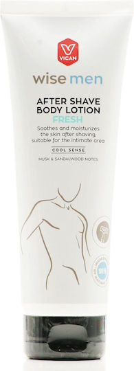 Wise Men Fresh Aftershave Lotion für Empfindliche Haut mit Aloe, Hamamelis, Panthenol 200ml