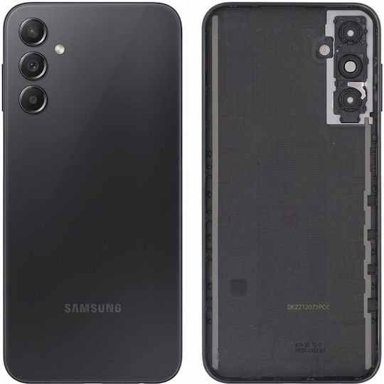 Clappio Капак За Батерия Samsung Galaxy A14 5G Черен С Лепило За Обектив