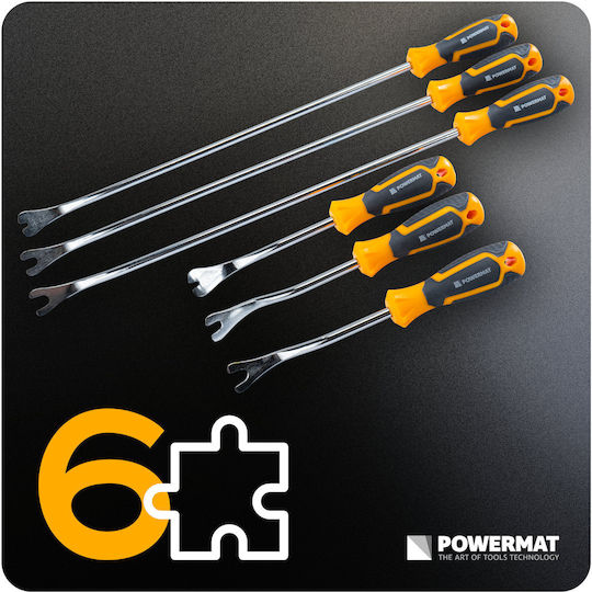 Set 6 Removal Tools Upholstery Trims Clips Pm-zsts-6zn