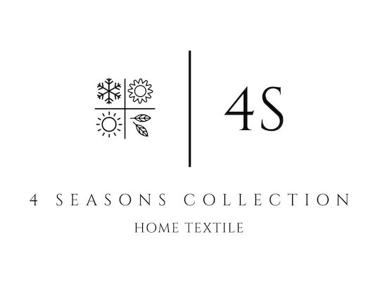 4 Seasons Collection Bambus Fächer Blau Floral 18cm