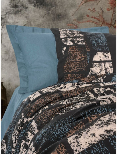 Cotton Box Set Huse Pentru Pilote 200x220cm Senso Verde Albastru Petrol