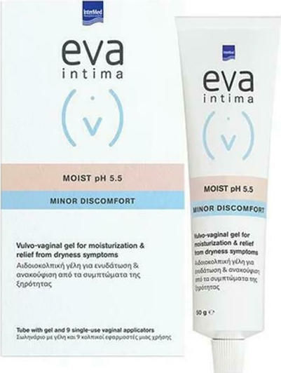 InterMed Eva Intima Moist pH 5.5 Gel Zur Hydratation & Schmierung Der Intimzone 9 x 5gr