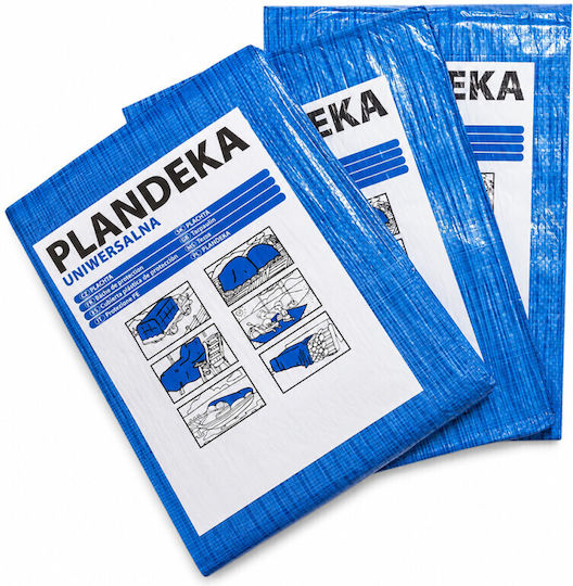 Pe Tarpaulin Durable Metal Rings 10x15 M Enhanced Protection 55 G/m² Density