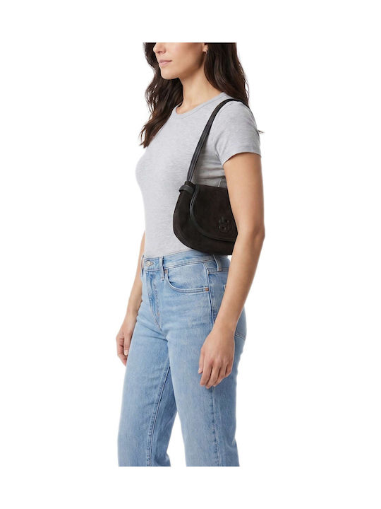 Anett Leather Women's Flap Bag Suede Brown