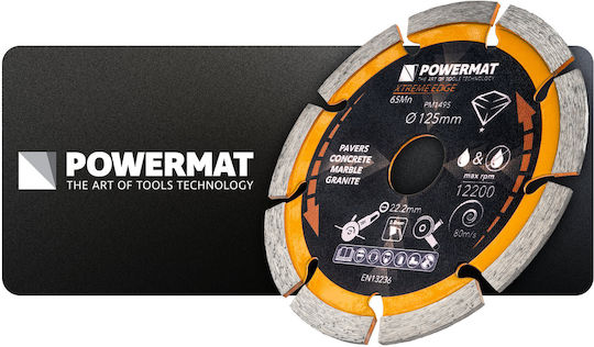 Powermat Δίσκος Κοπής Δομικών Υλικών με 9 Δόντια 125mm