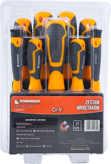 Powermat Set of 21 Magnetic Precision Screwdrivers
