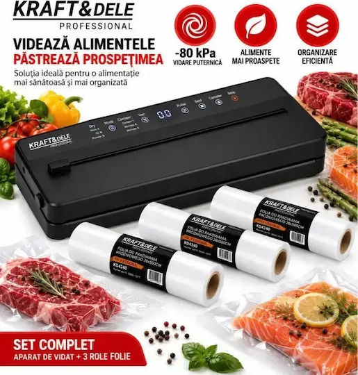 Kraft & Dele Sigilatoare cu Vid Internă cu Lungimea Maximă de Sigilare 300mm Automată