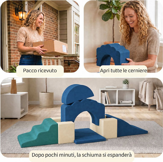 Aiyaplay Soft Climbing Bricks Blue for 3+ Years