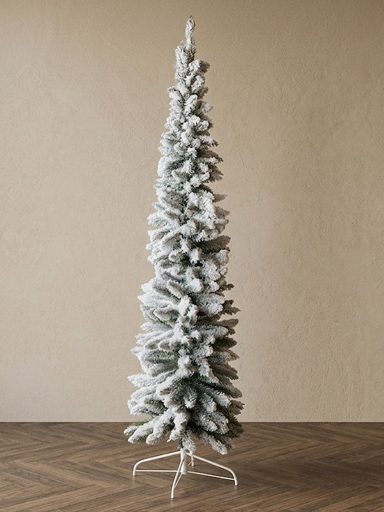 Verschneiter Schlanker Weihnachtsbaum 210cm Verschneiter Schlanker Weihnachtsbaum 210cm