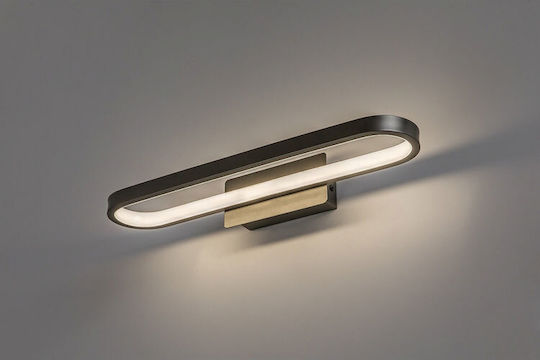 Rabalux Modern Bathroom Wall Lamp with Integrated LED and Natural White Light Grey