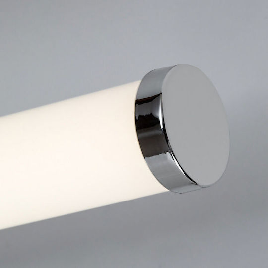 Rabalux Modern Bathroom Wall Lamp with Integrated LED and Natural White Light Silver