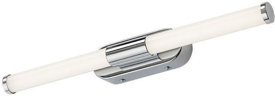 Rabalux Modern Bathroom Wall Lamp with Integrated LED and Natural White Light Silver