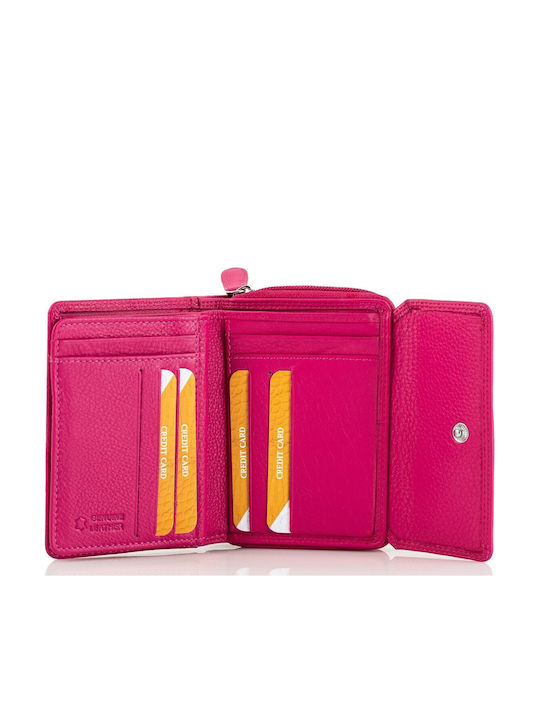 Damenbrieftasche Klein Leder Lila