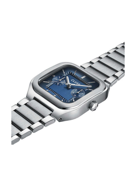 Cluse Men's Watch 35mm Battery with Stainless Steel Bracelet Blue/Silver Cluse Men's Watch 35mm Battery with Stainless Steel Bracelet Blue/Silver