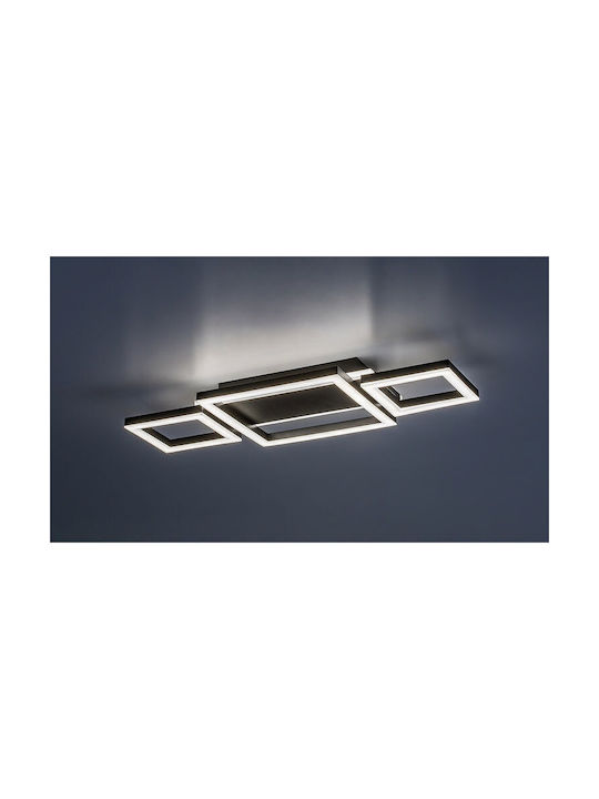 Rabalux Smart Deckenleuchte montieren 51cm Schwarz mit Integrierte LED