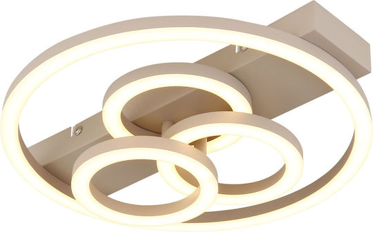 Globo Lighting Deckenleuchte Montieren Beige mit Integrierte LED
