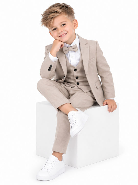 Kids' Suit Summer 5pcs Beige