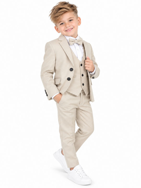 Kids' Suit Summer 5pcs Beige