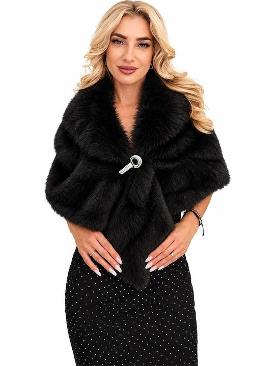 Blană Scurtă pentru Femei Black