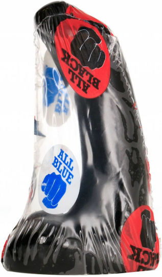 All Black Realistischer Dildo mit Saugnapf Schwarz 9 cm