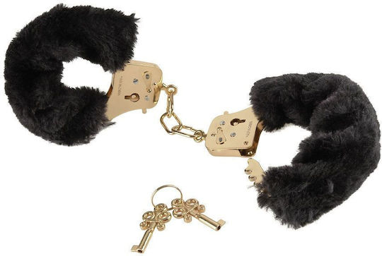 Pipedream Deluxe Furry Χειροπέδες σε Χρυσό Χρώμα