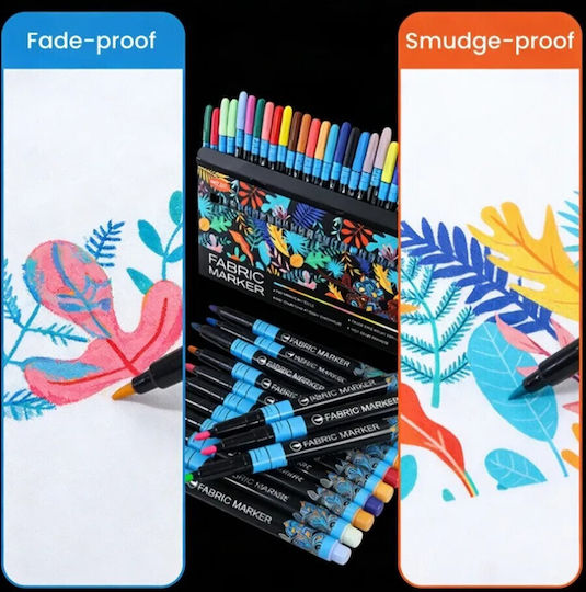 Sc2294 Stoffmarkierer Set 40 Markierungen Mehrfarbige Kleidung T-Shirt Taschen & Diy