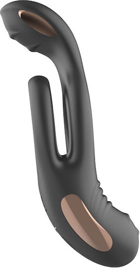 Vibrating Cock Ring Jakob 10 Programs Rechargeable Black