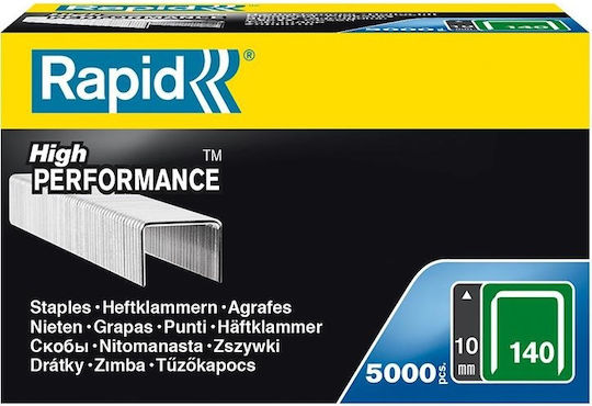 Rapid Flat Wire Staples No 140 10 Mm 5000 Pieces
