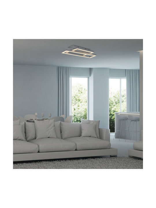 Rabalux Smart Deckenleuchte montieren 37cm Silber mit Integrierte LED