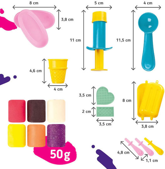 Genio Kids Atelier De Înghețată Casetă Aluat De Modelare Colorat Pentru 3+ Ani