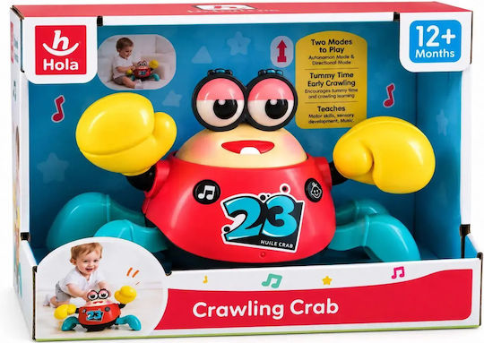 Hola Toys Jucărie pentru bebeluși cu muzică, lumină și sunete pentru 12+ luni