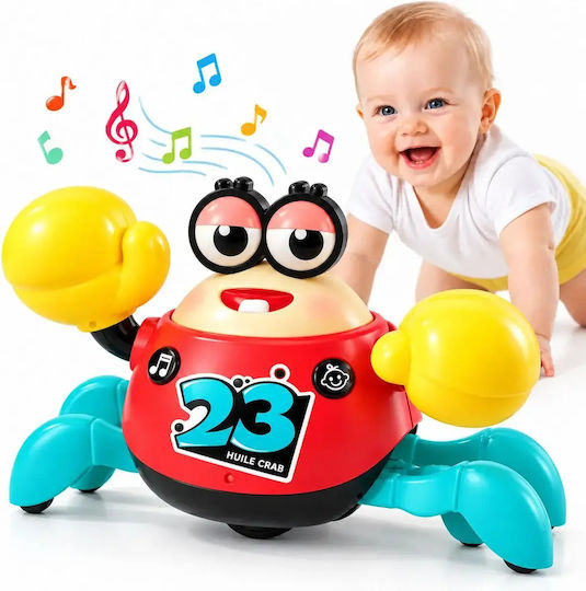 Hola Toys Jucărie pentru bebeluși cu muzică, lumină și sunete pentru 12+ luni