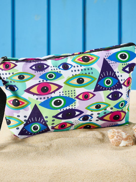 Toiletry Bag Beach Z-301 White Egg M21xH12xW5 1pc