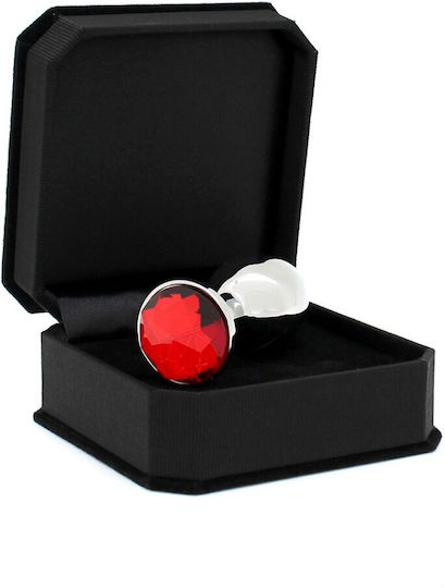 Rimba Bondage Play Plug Metal Round Dop Anal Argintie 7.3cm