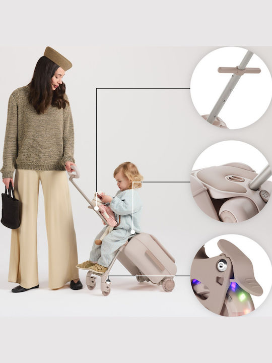 Kinderkraft Куфар за пътуване Ръчен багаж Розово злато Височина 47 см Kinderkraft Куфар за пътуване Ръчен багаж Розово злато Височина 47 см