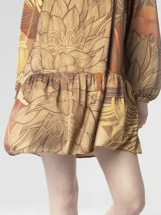 Summer T-Shirt Dress Brown