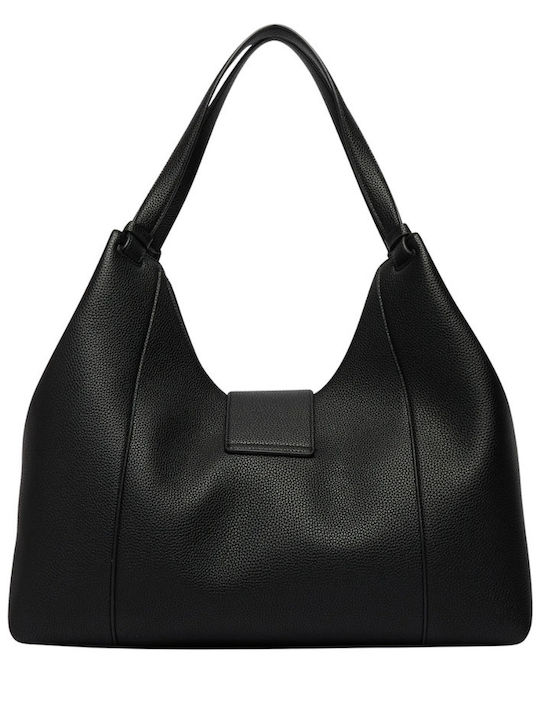 Fabric Women's Shoulder Bag Black