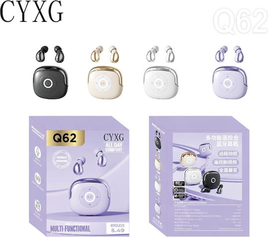 CYXG Q62 In-Ear Bluetooth Kopfhörer mit Ladekoffer Schwarze